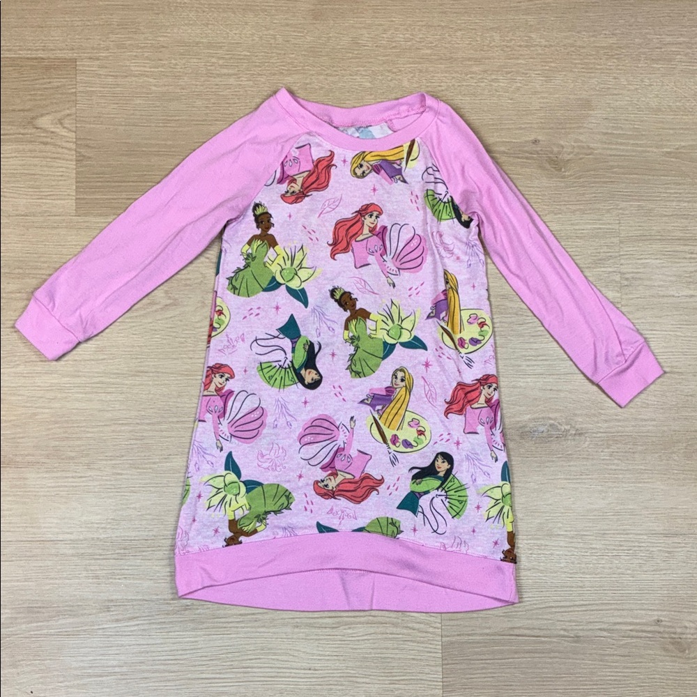 Disney Princess Nightgown Rapunzel Mulan Tiana Ariel 4/5